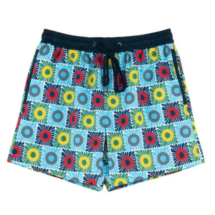 Phish Elastic Waist Swim Trunk Multicolor Donuts - Section 119