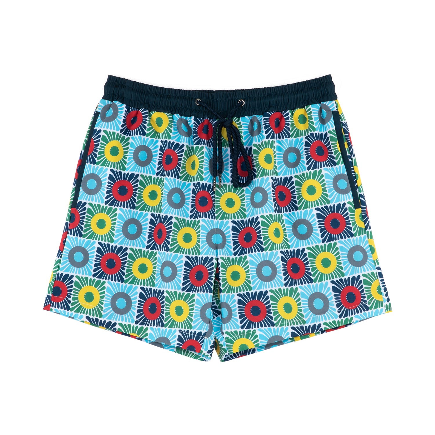 Phish Elastic Waist Swim Trunk Multicolor Donuts - Section 119