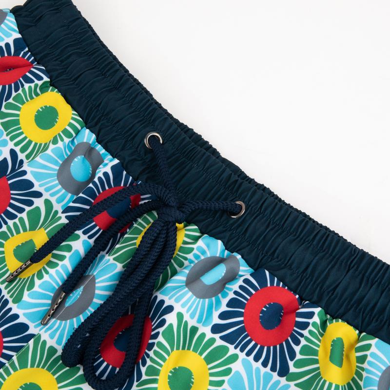 Phish Elastic Waist Swim Trunk Multicolor Donuts - Section 119