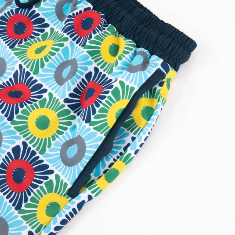 Phish Elastic Waist Swim Trunk Multicolor Donuts - Section 119