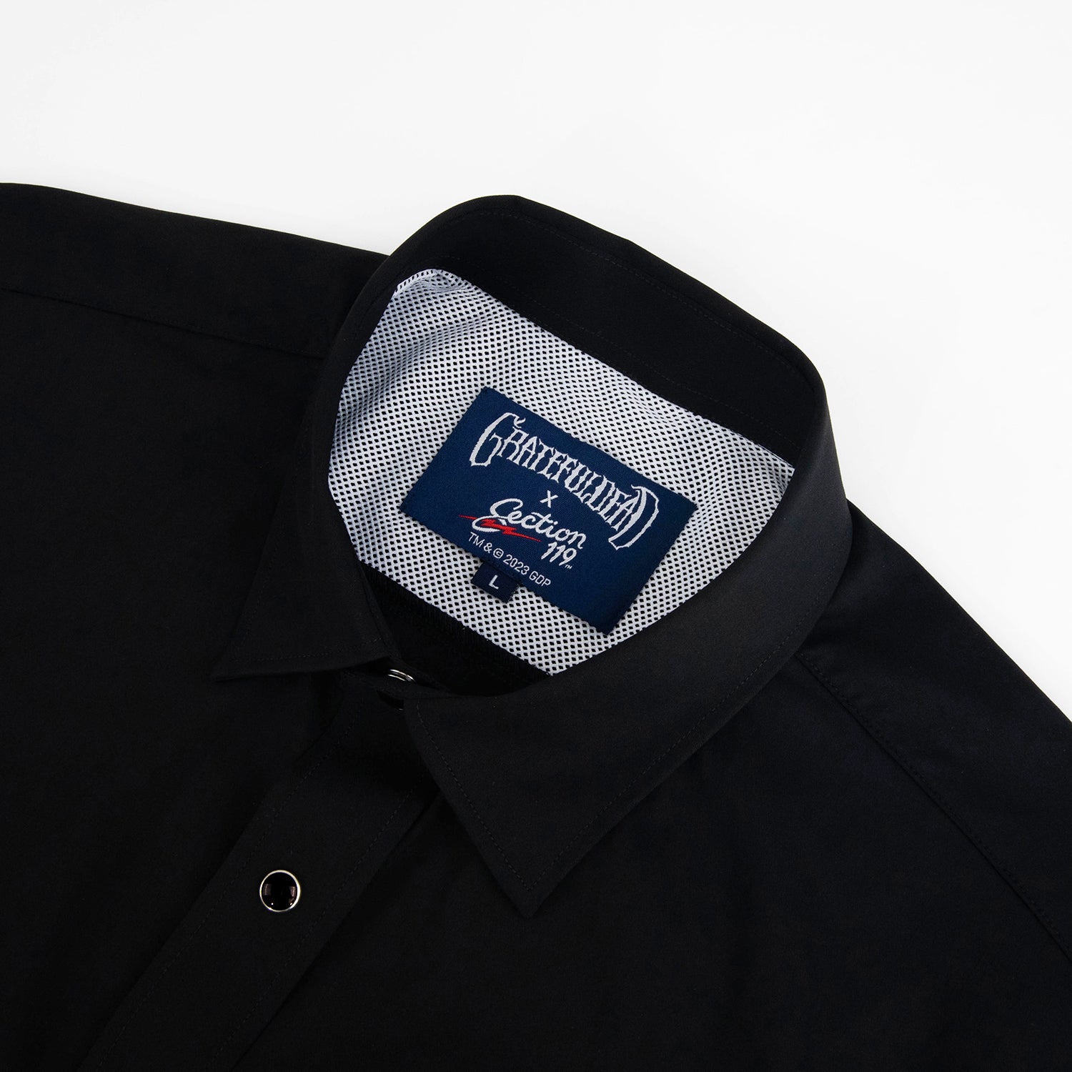 Grateful Dead LSBD SNAPSHIRT STEALIE IN BLACK - Section 119