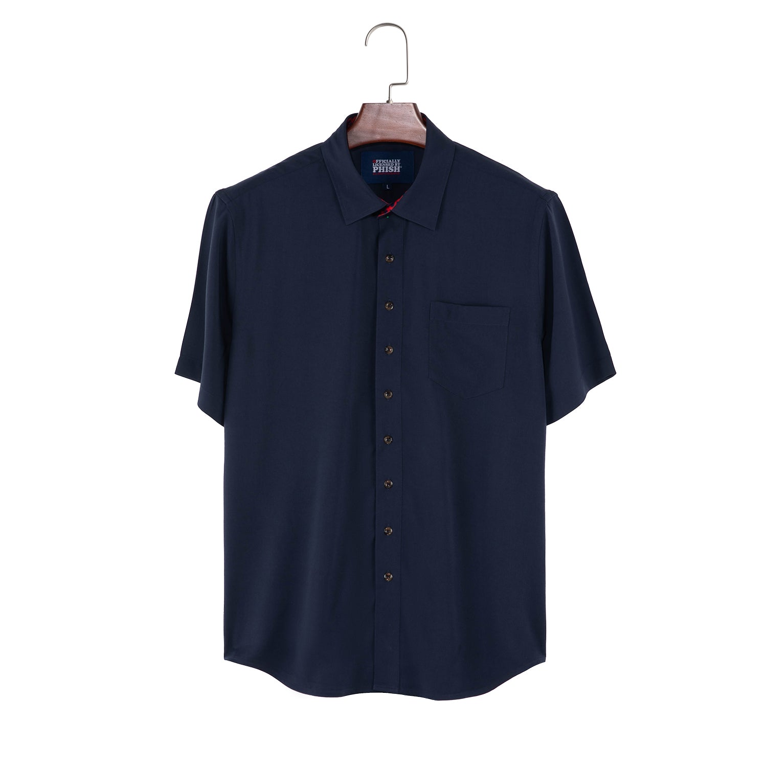 Phish Relaxed Short Sleeve Button Down Red Donut in Navy - Section 119