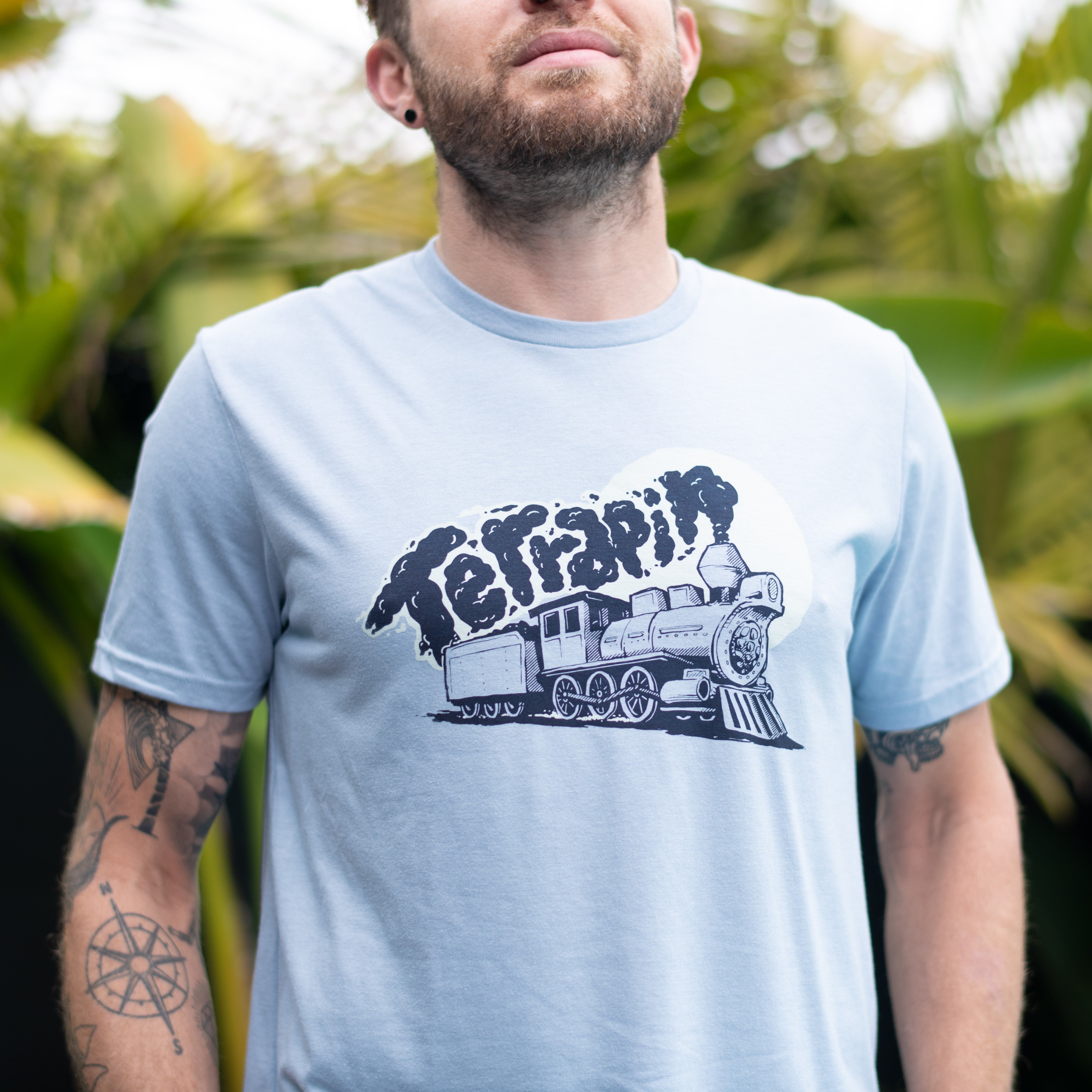 Grateful Dead Lyrics Terrapin Station Tee in I lIke You Blue - Section 119