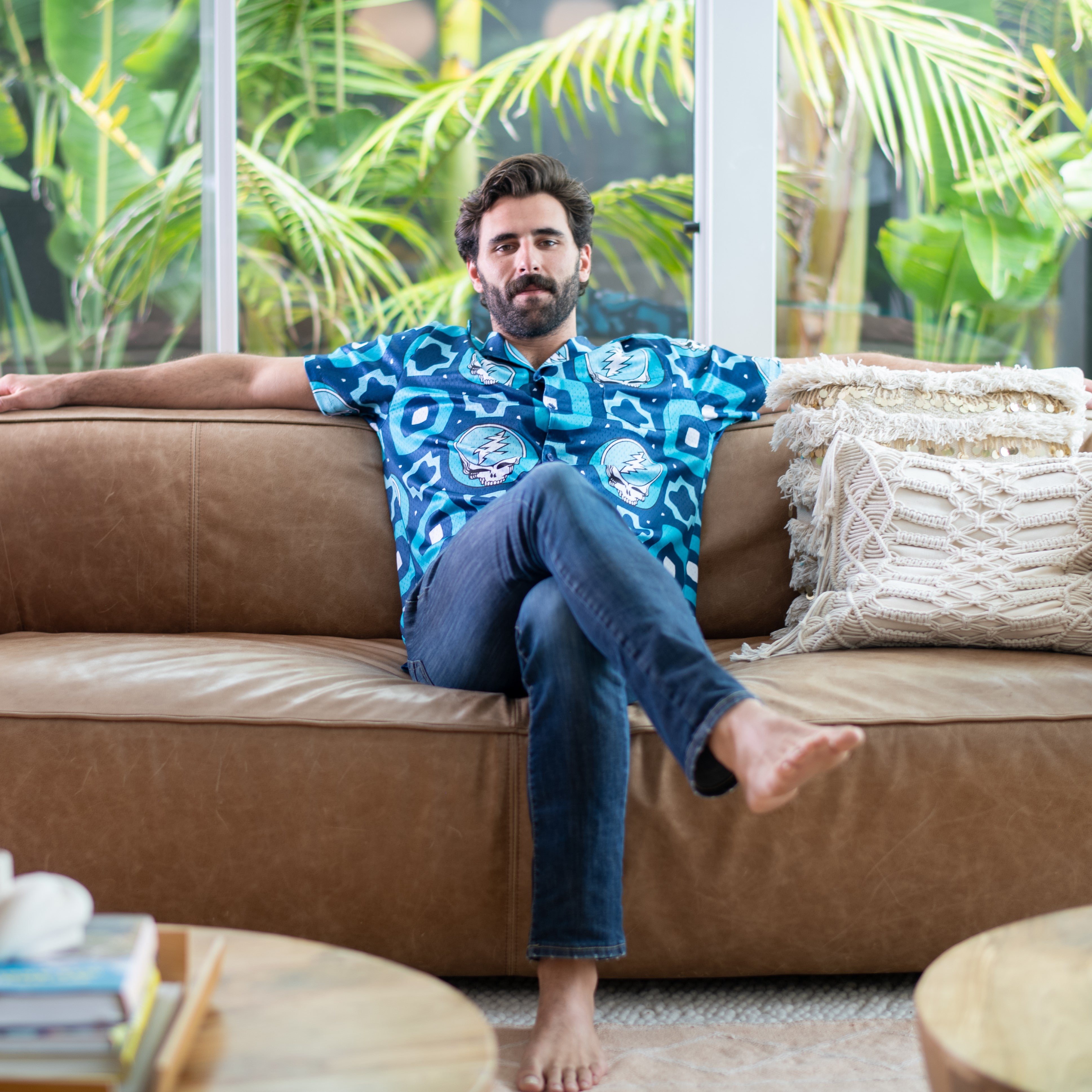 Grateful Dead MESH NAVY AND TEAL STEALIE - Section 119