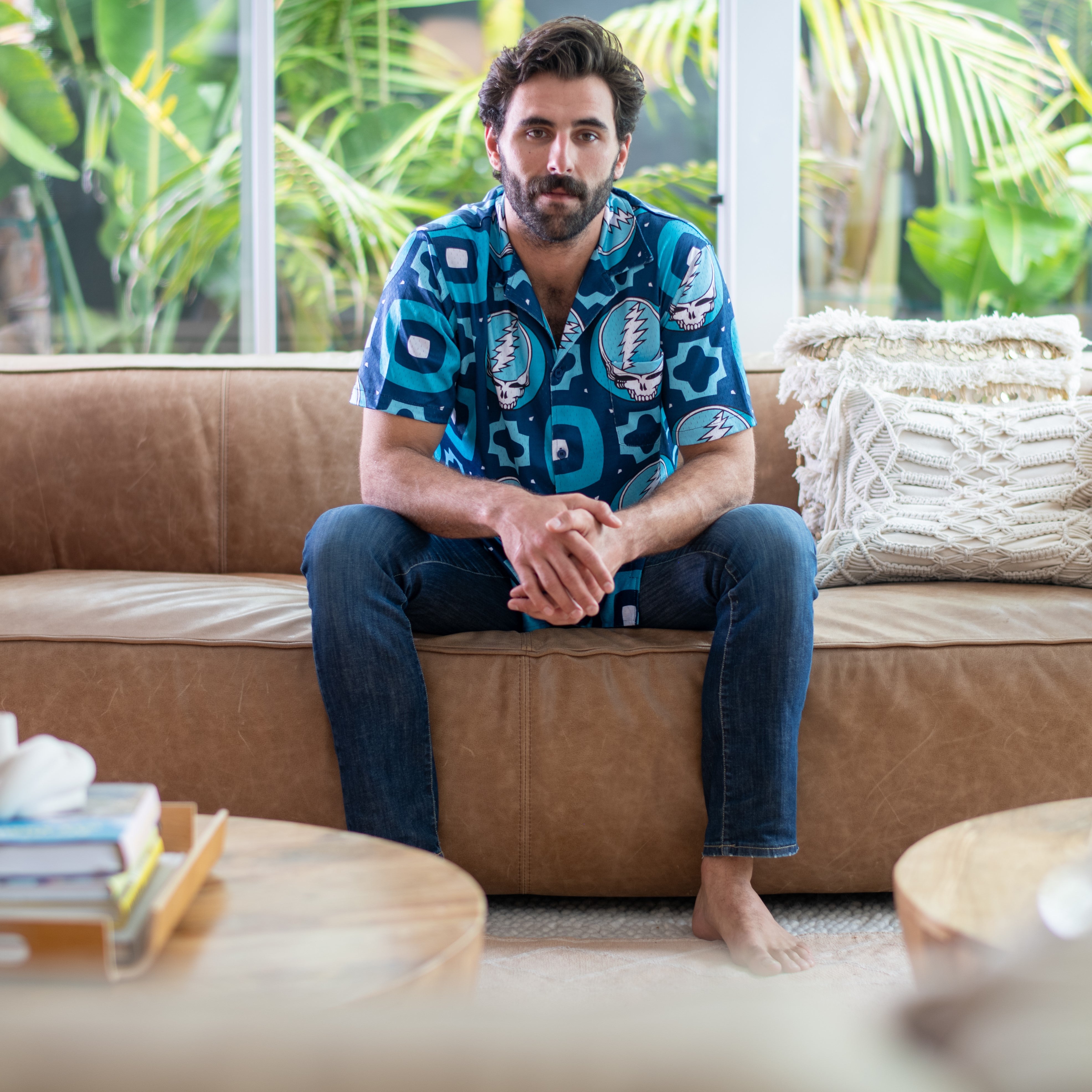 Grateful Dead MESH NAVY AND TEAL STEALIE - Section 119