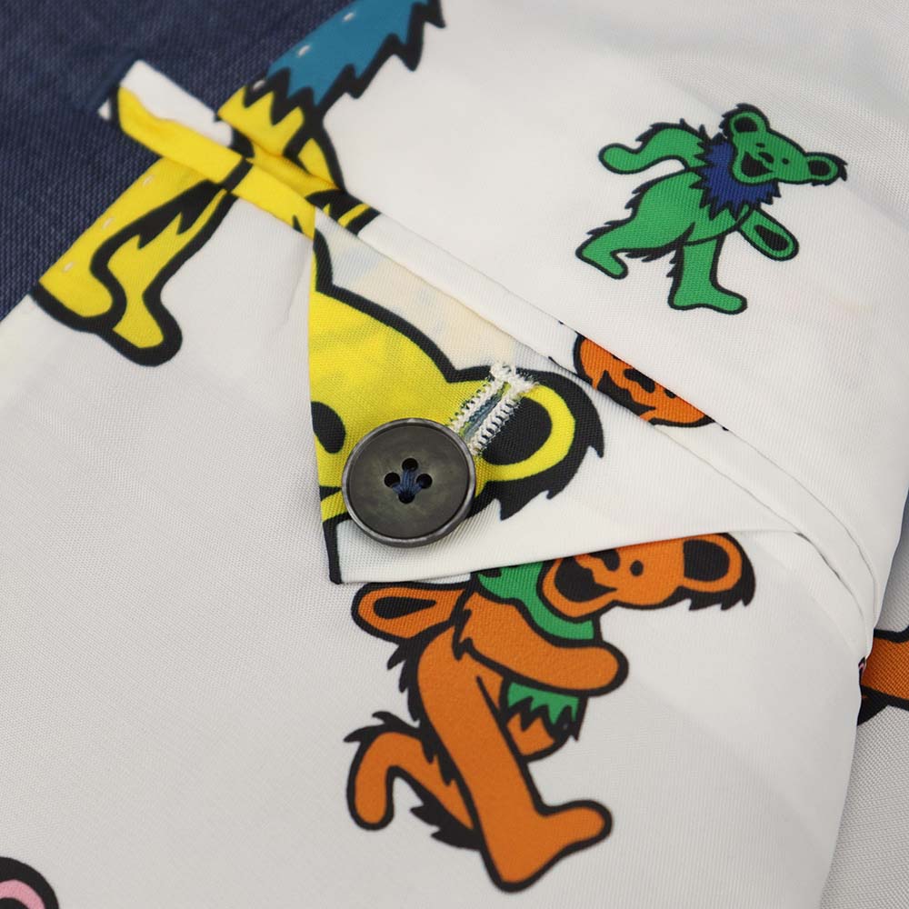 Grateful Dead Sharkskin Blue Dancing Bear Sport Coat - Section 119