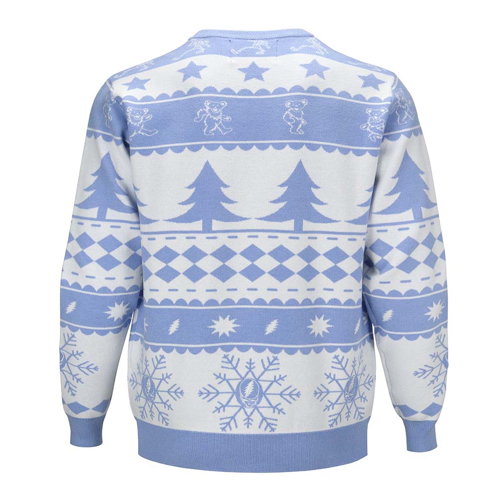 Grateful Dead Sweater Winter In White And Blue - Section 119