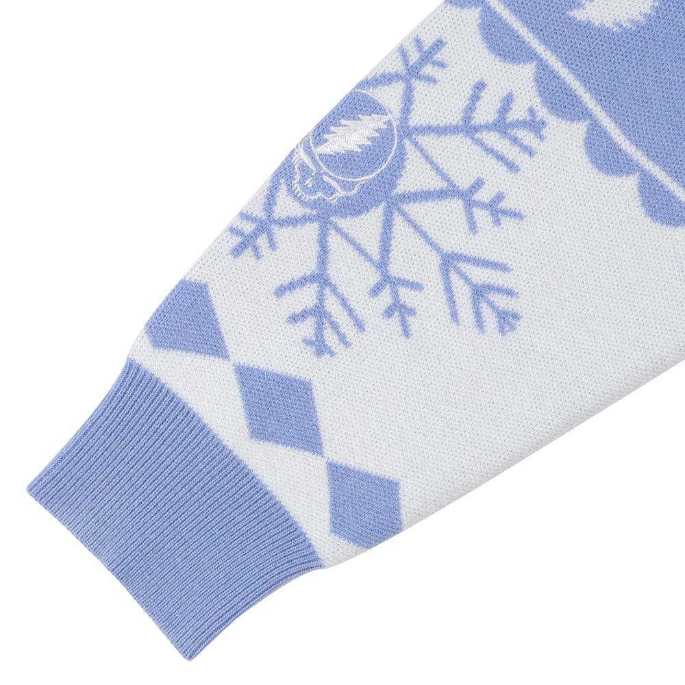 Grateful Dead Sweater Winter In White And Blue - Section 119