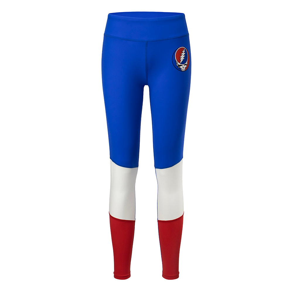 Gd High Rise Leggings Stealie In Red White And Blue - Section 119