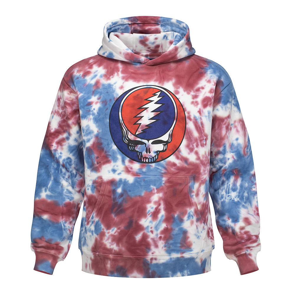 Super Heavyweight Grateful Dead Tie Dye Red Steal Your Face - Section 119
