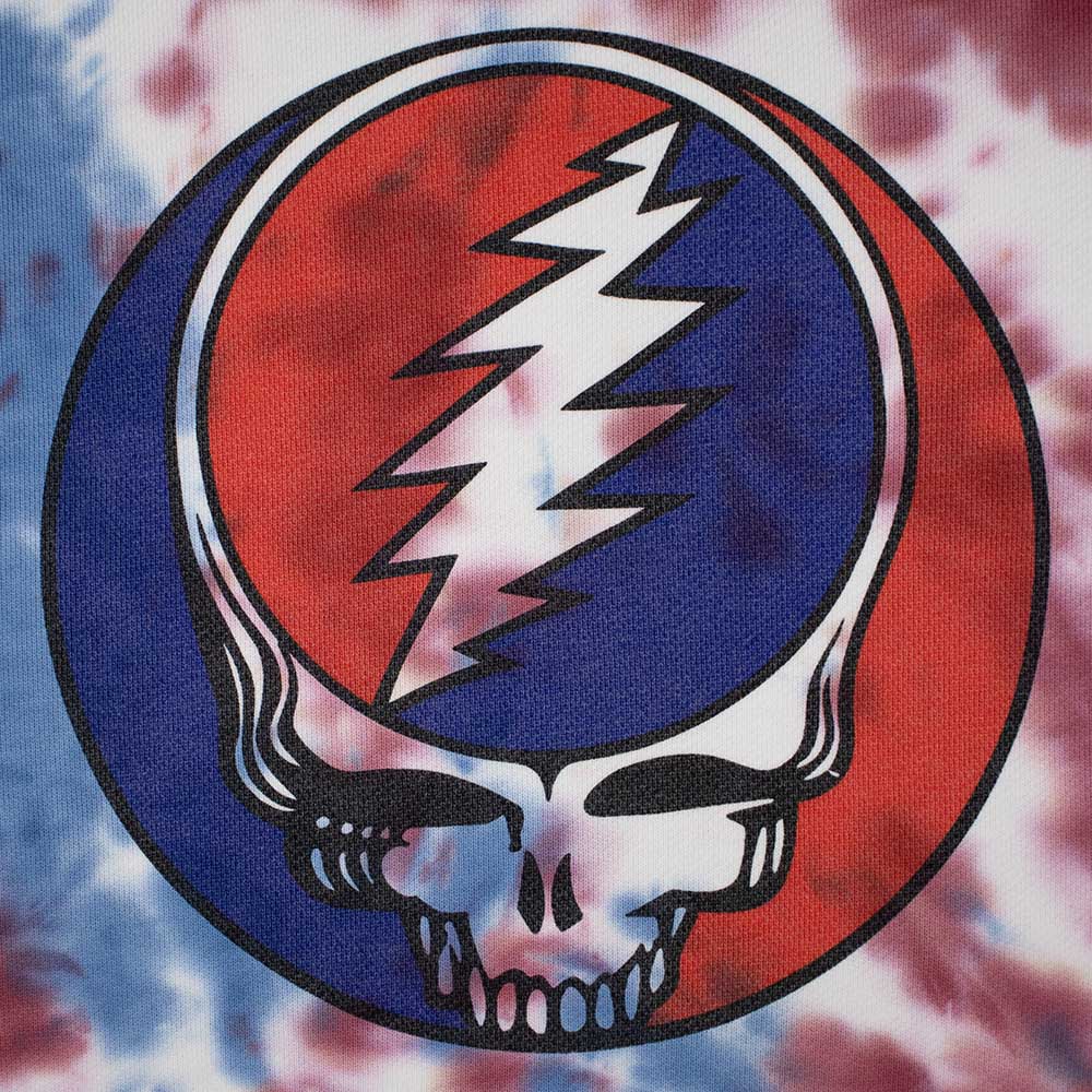 Super Heavyweight Grateful Dead Tie Dye Red Steal Your Face - Section 119