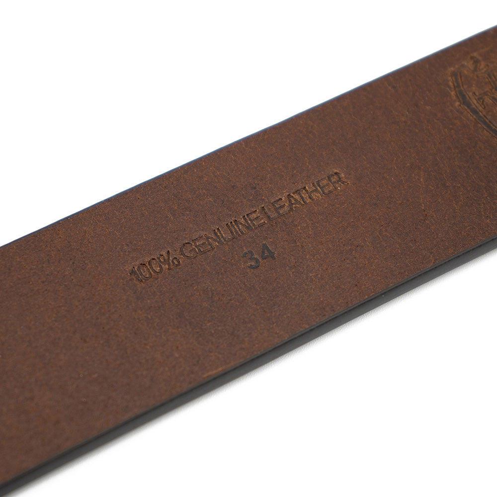 Grateful Dead Premium Leather Belt Embossed Stealie - Section 119