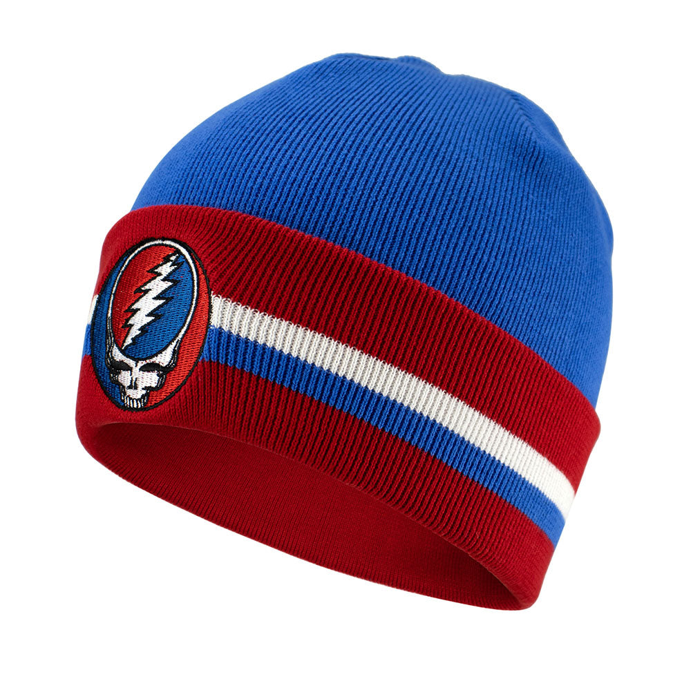 SHIPS 11/20: Grateful Dead  Stealie Red White and Blue Beanie - Section 119