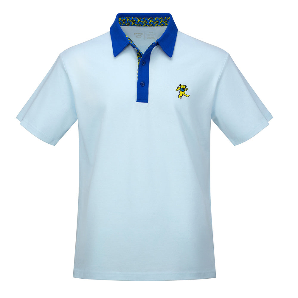 GD Pique Polo Light Blue Yellow Bear - Section 119
