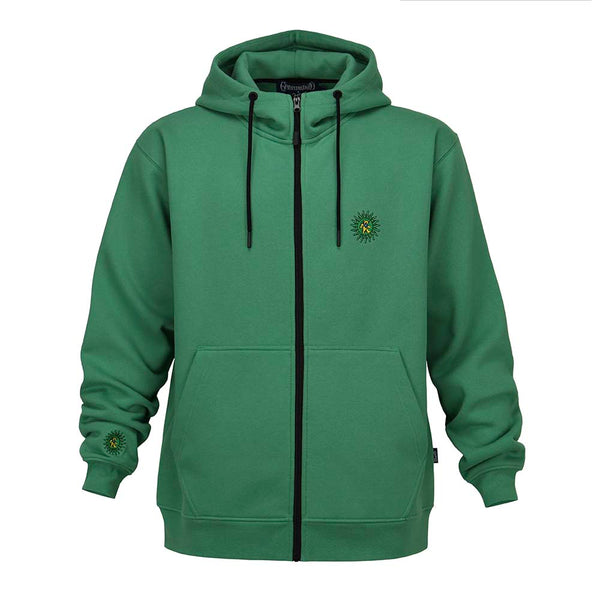 Sundog Wood Bears Hunter Green Hoodie Extra Large