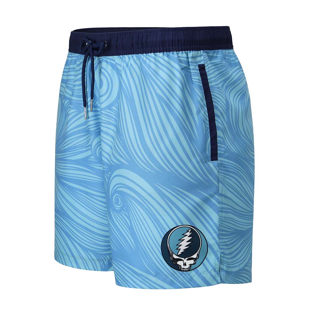 Grateful Dead Swim Trunk Spiral Stealie Blue - Section 119