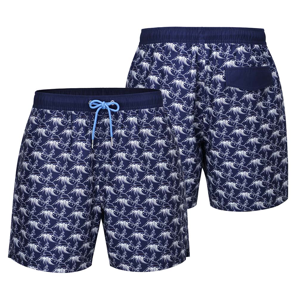 Grateful Dead Swim Trunk Skeleton on Navy - Section 119