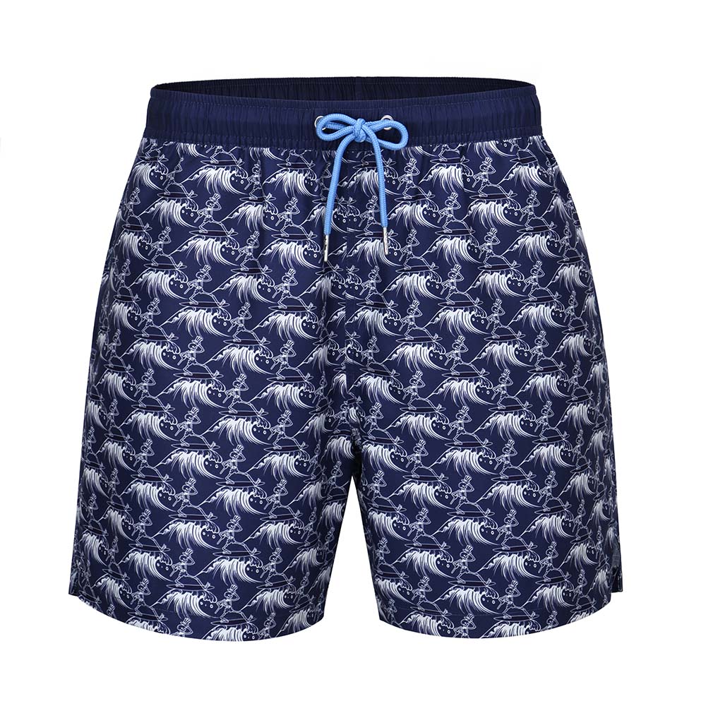 Grateful Dead Swim Trunk Skeleton on Navy - Section 119