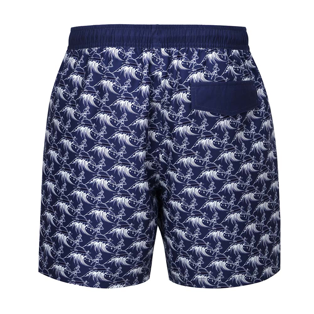 Grateful Dead Swim Trunk Skeleton on Navy - Section 119