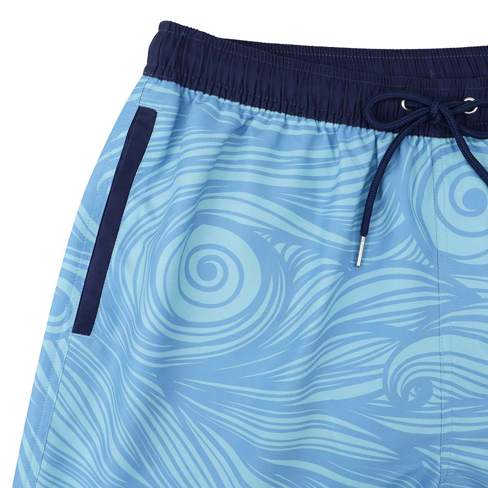 Grateful Dead Swim Trunk Spiral Stealie Blue - Section 119