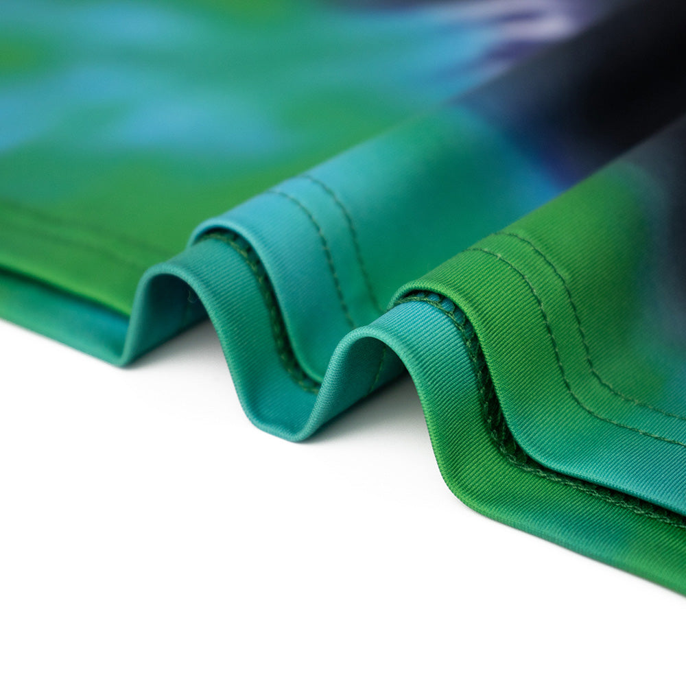 Grateful Dead Performance Polo Tie-dye Red, Green & Yellow - Section 119