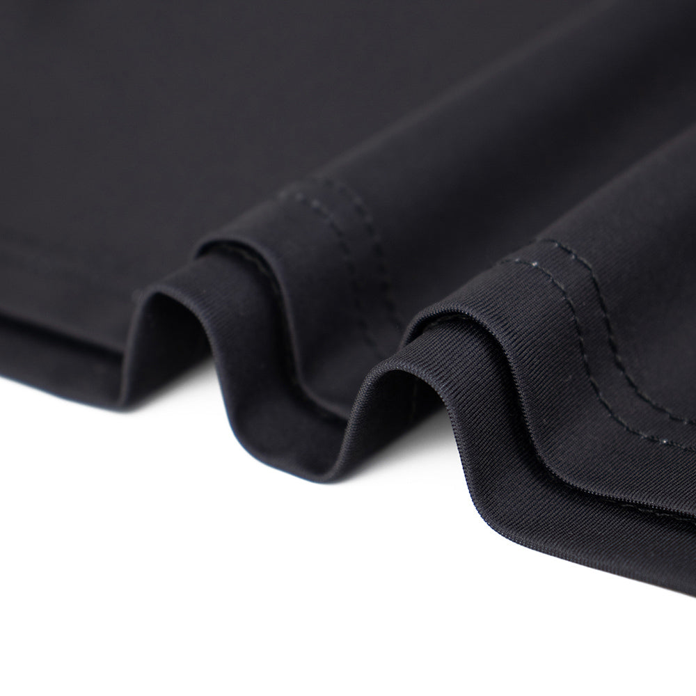 GD Dry Fit Polo Space Your Face in Black and Red Stripes - Section 119