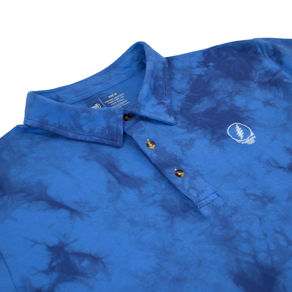 GD Cotton Polo Stealie Blue Tie Dye - Section 119