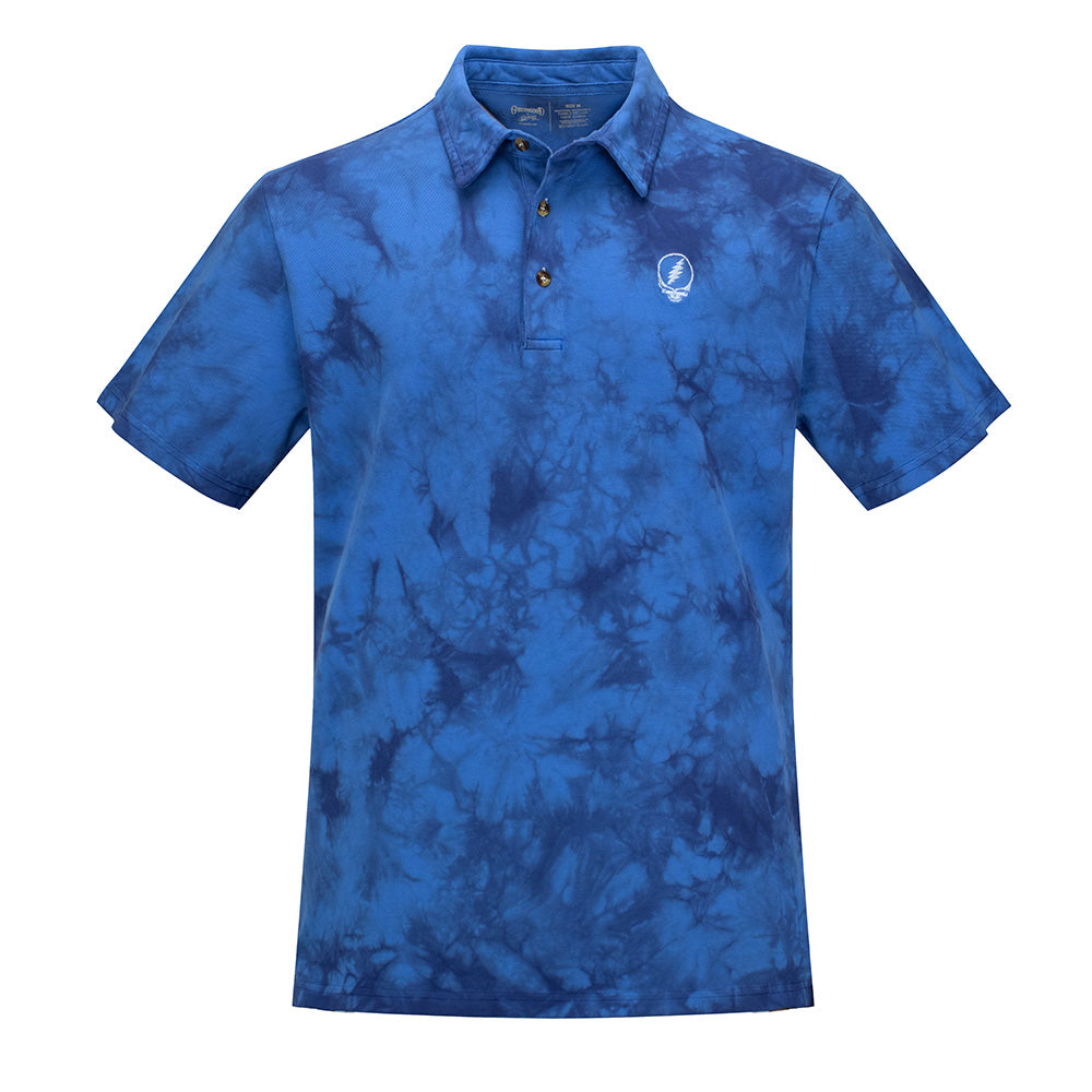GD Cotton Polo Stealie Blue Tie Dye - Section 119