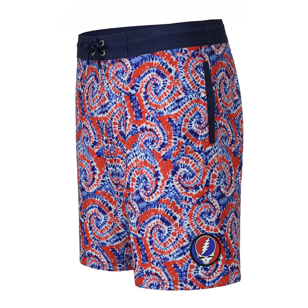 Grateful Dead Hybrid Board Shorts Tie Dye Steal Your Face - Section 119