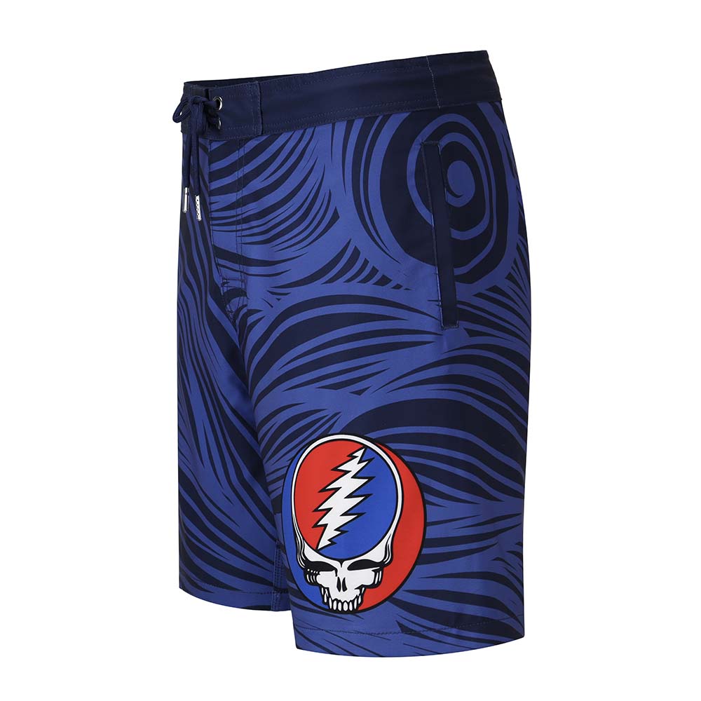 Grateful Dead Hybrid Board Shorts Steal Your Face Spiral - Section 119