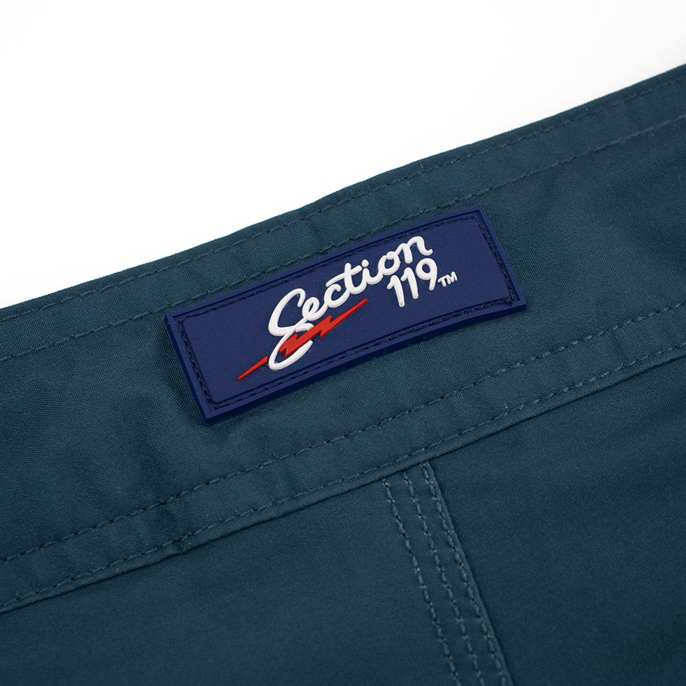 Grateful Dead Board Shorts Skeleton in Teal Stripe - Section 119