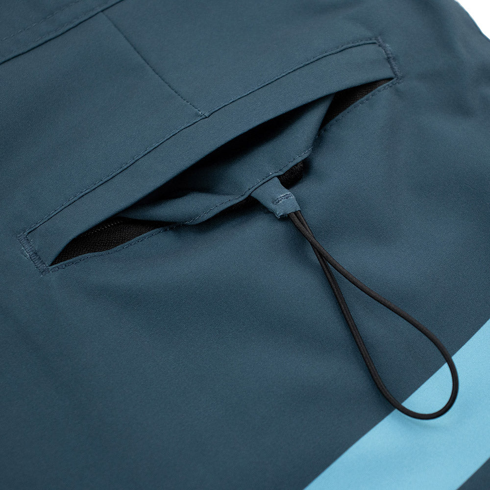 Grateful Dead Board Shorts Skeleton in Teal Stripe - Section 119