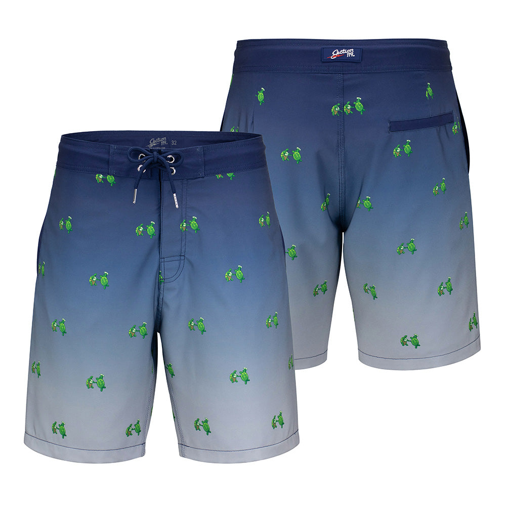 Grateful Dead Board Shorts Gradient Turtles - Section 119