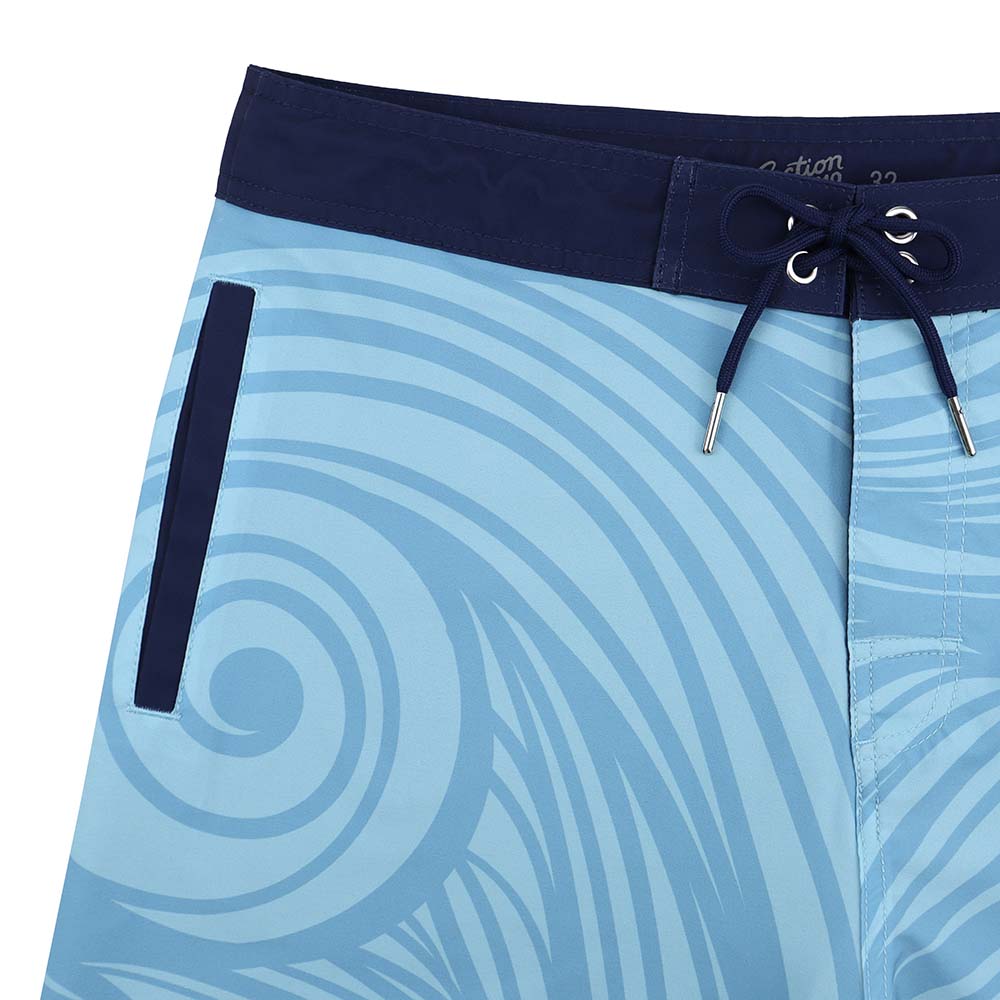 Grateful Dead Hybrid Board Shorts Blue Spiral Steal Your Face - Section 119