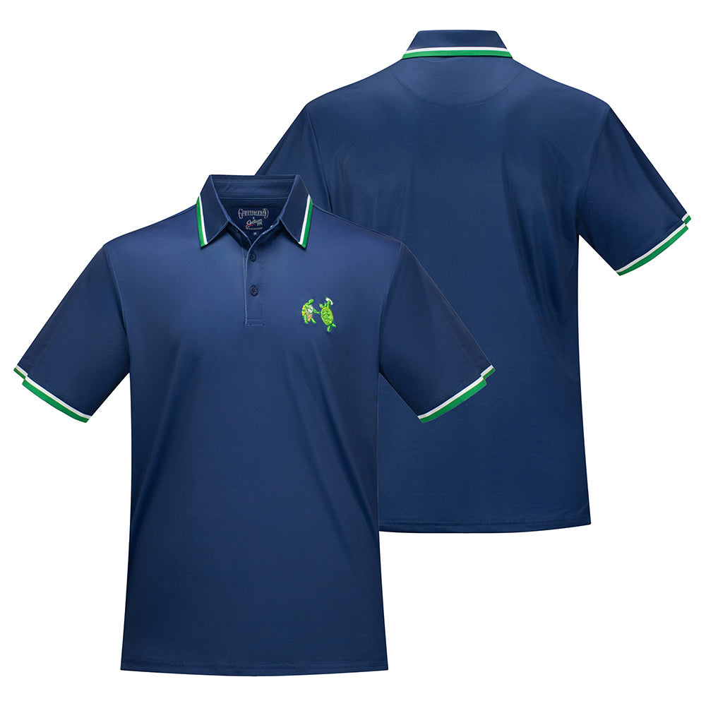 Grateful Dead | Performance Polo | Turtles in Navy White and Green - Section 119