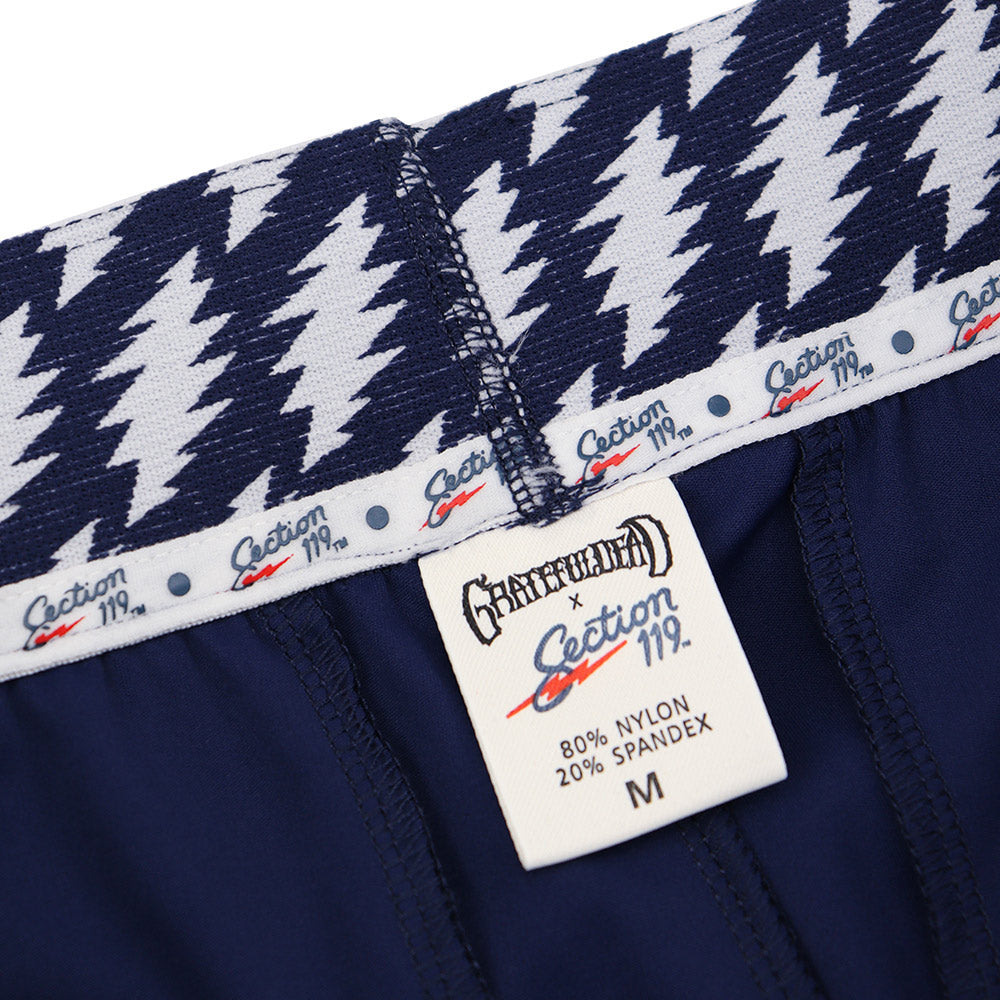 Grateful Dead Athleisure Short Navy With Bolt - Section 119