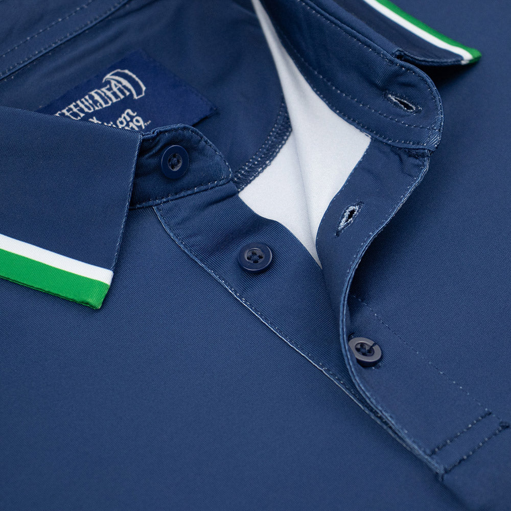 Grateful Dead | Performance Polo | Turtles in Navy White and Green - Section 119