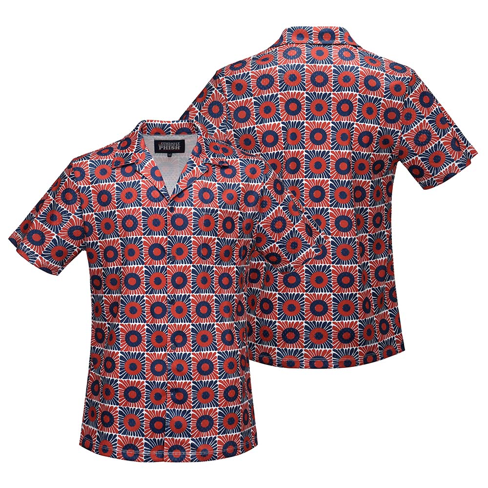 Phish Mesh Red & Blue Button Down - Section 119