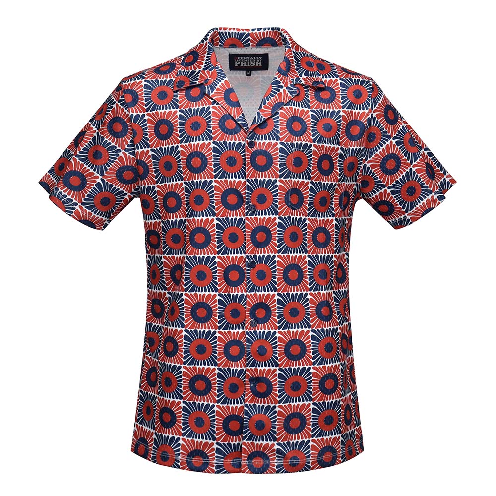 Phish Mesh Red & Blue Button Down - Section 119
