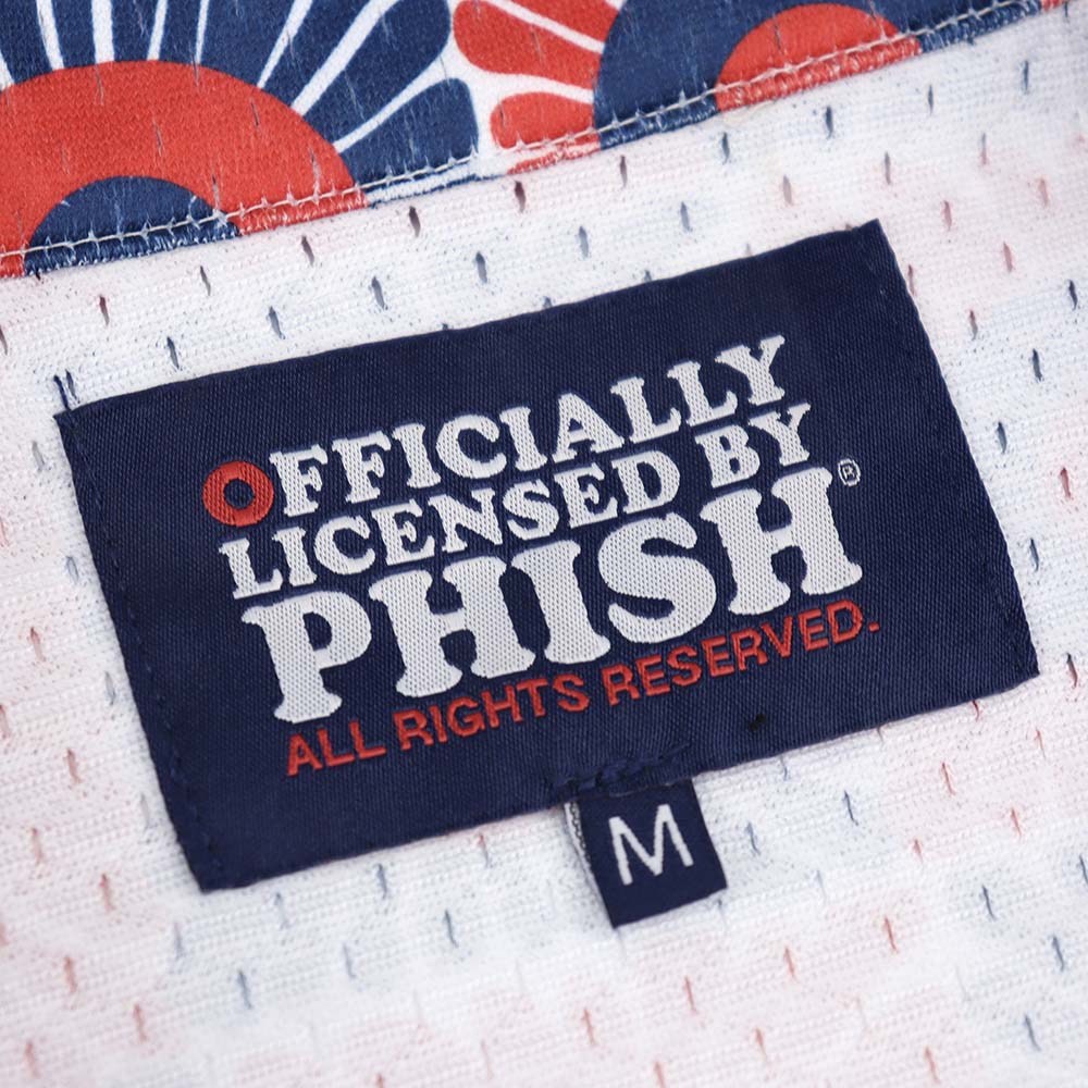 Phish Mesh Red & Blue Button Down - Section 119