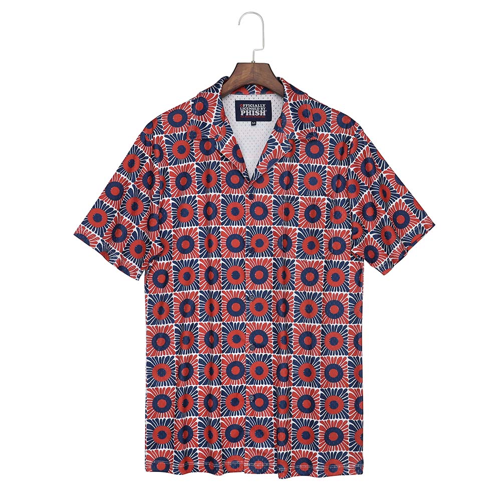 Phish Mesh Red & Blue Button Down - Section 119