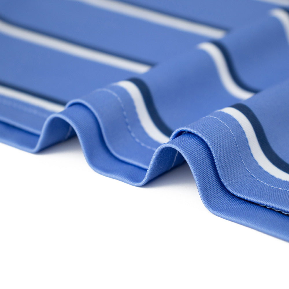 Grateful Dead | Performance Polo | Stealie in Blue Stripes - Section 119