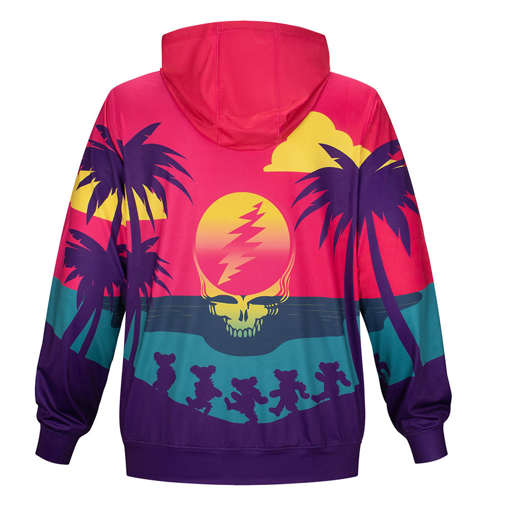 Grateful Dead | UPF 50 Hoodie | Setting Sun Stealie - Section 119