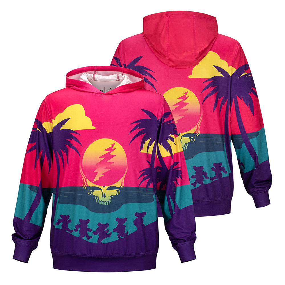 Grateful Dead | UPF 50 Hoodie | Setting Sun Stealie - Section 119