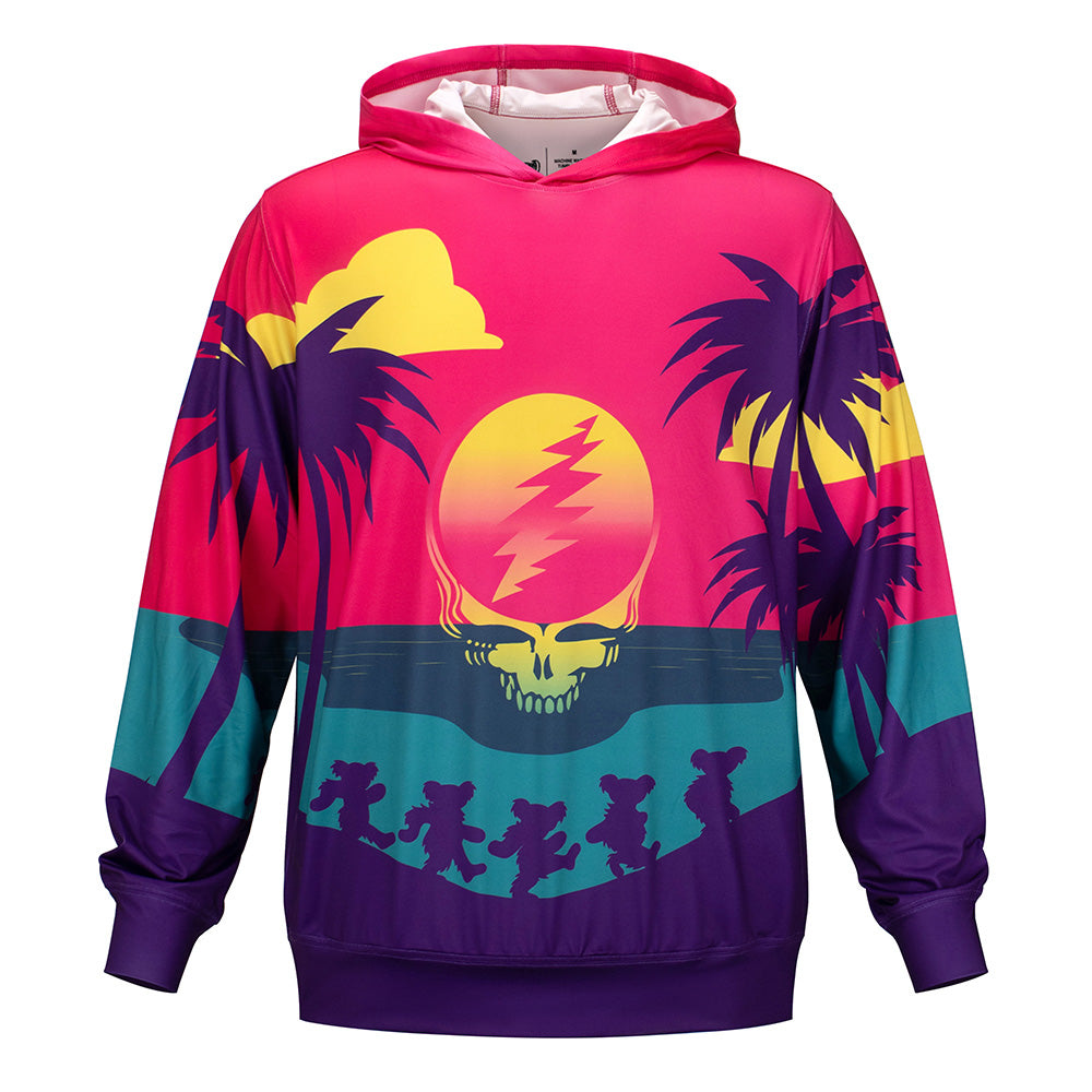 Grateful Dead | UPF 50 Hoodie | Setting Sun Stealie - Section 119
