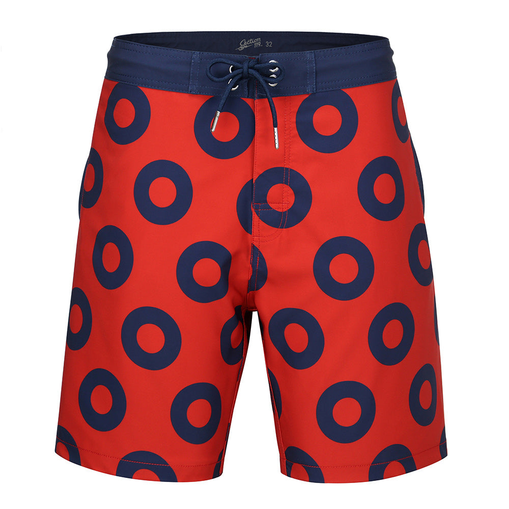 Phish Board Shorts Red & Navy - Section 119