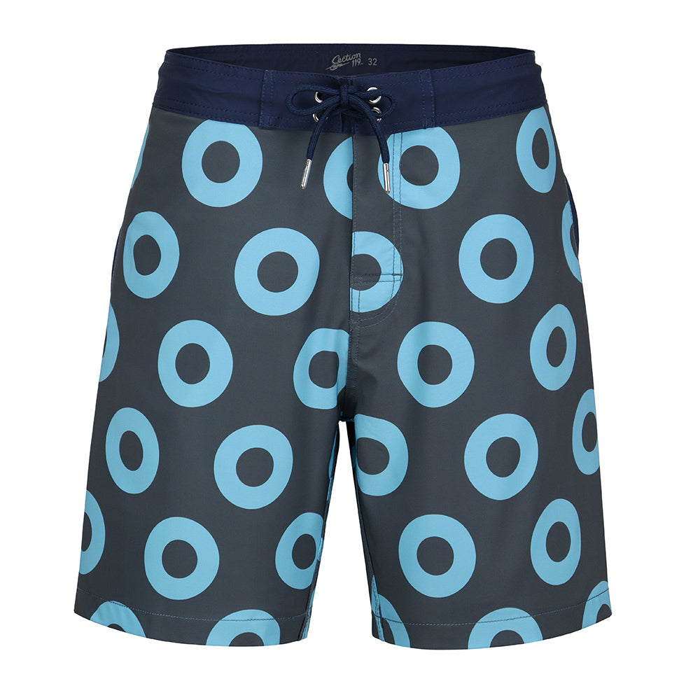 Phish Board Shorts Grey & Blue - Section 119