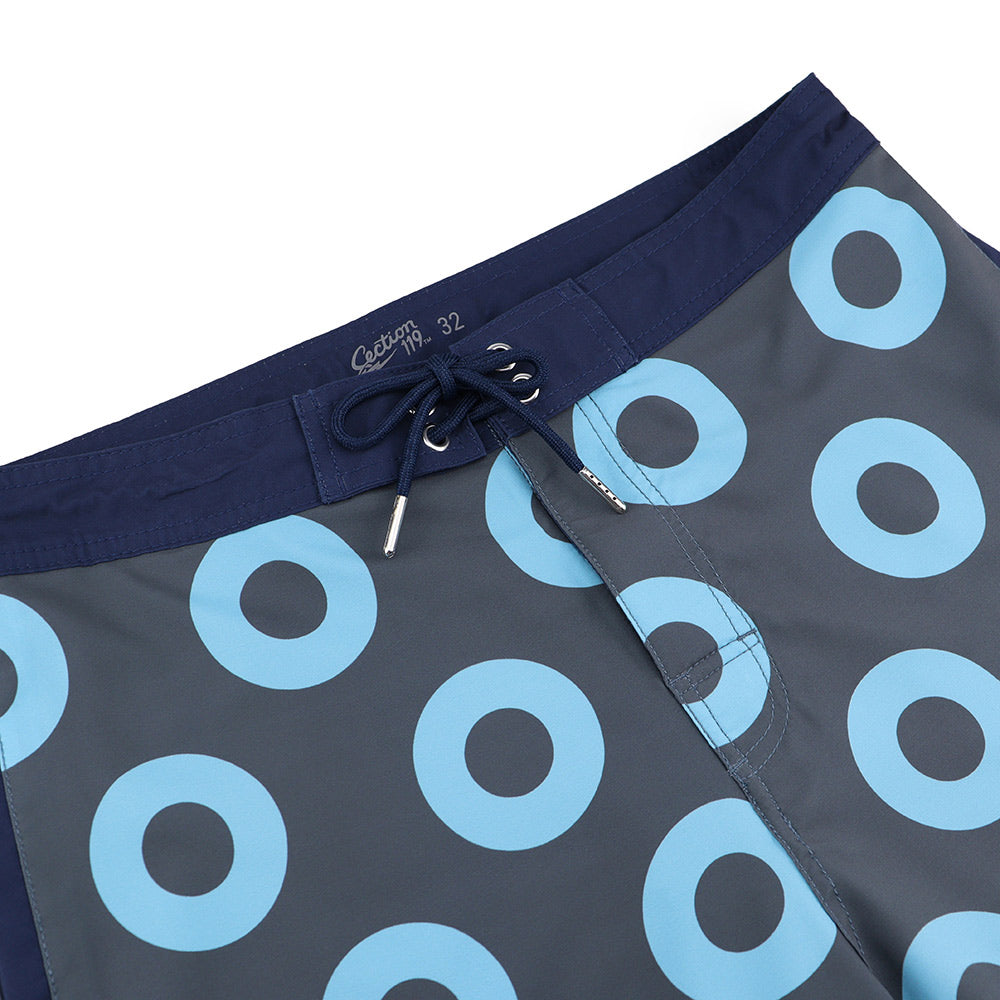 Phish Board Shorts Grey & Blue - Section 119