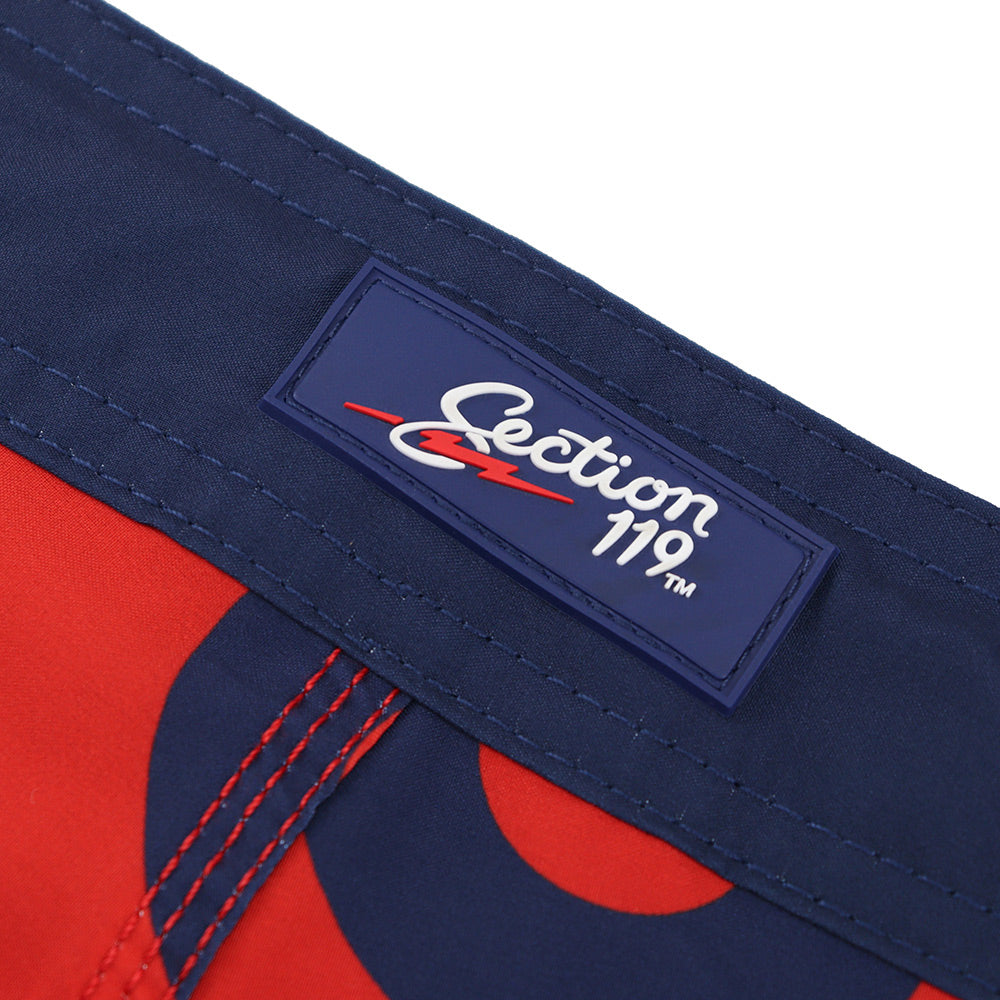 Phish Board Shorts Red & Navy - Section 119