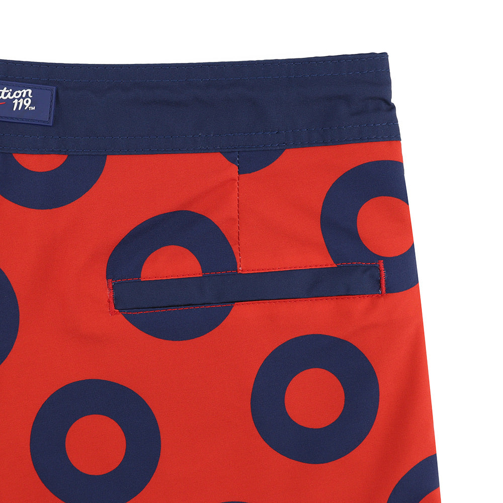 Phish Board Shorts Red & Navy - Section 119